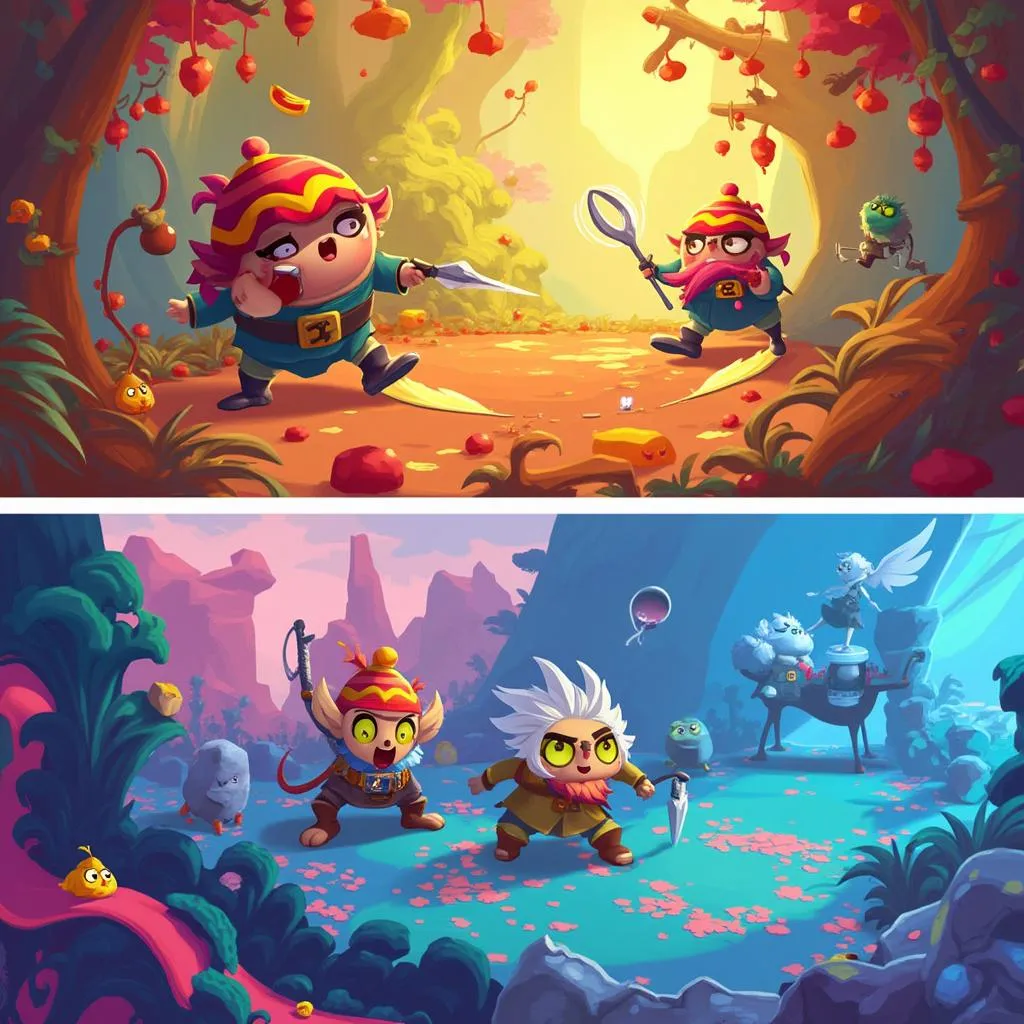 Screenshot de un videojuego desarrollado por un estudiante de Vessoiners
